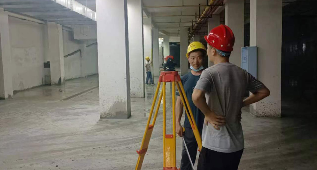 武漢光谷瑜樾東方地下車庫地坪一體化施工
